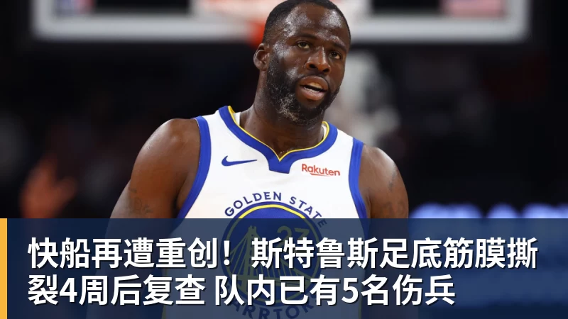篮球下注快船再遭重创！斯特鲁斯足底筋膜撕裂4周后复查 队内已有5名伤兵